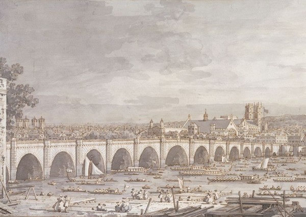 London Westminster Bridge by Canaletto